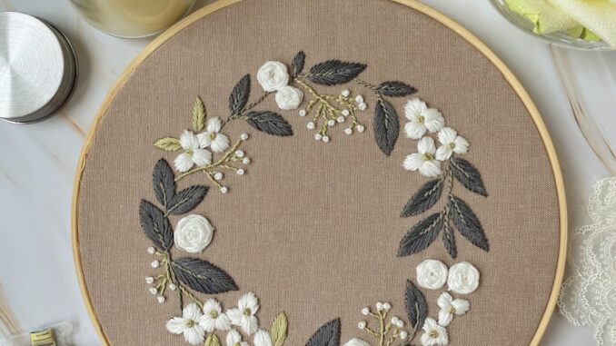 brown and black round wooden table